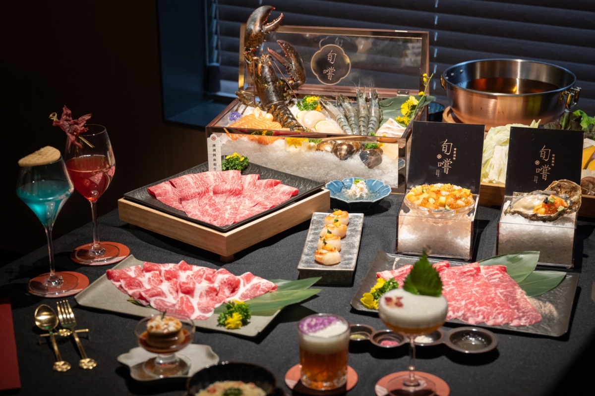 精緻奢華的「旬嚐」2月份奉上「爆卵海膽馬丁尼」款待壽星。