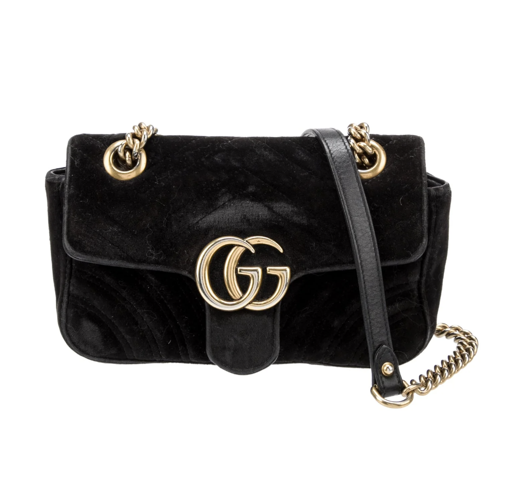 GUCCI 迷你 Marmont 菱格紋單肩包