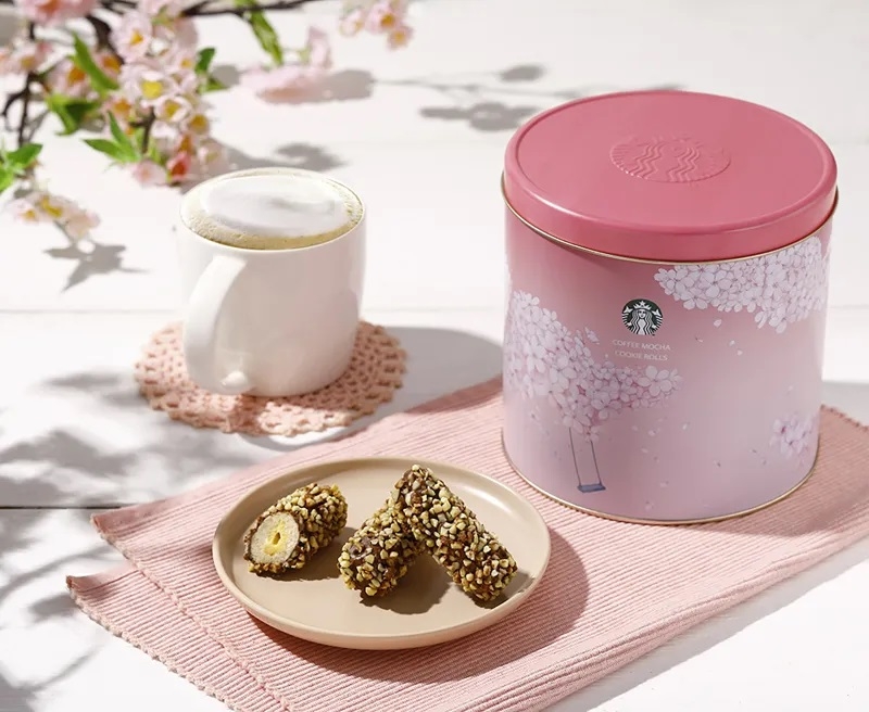 星巴克「春日綜合義式脆餅罐」太適合送禮。