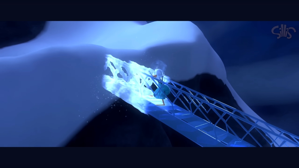 唐老鴨化身《冰雪奇緣》艾莎女王自建冰橋