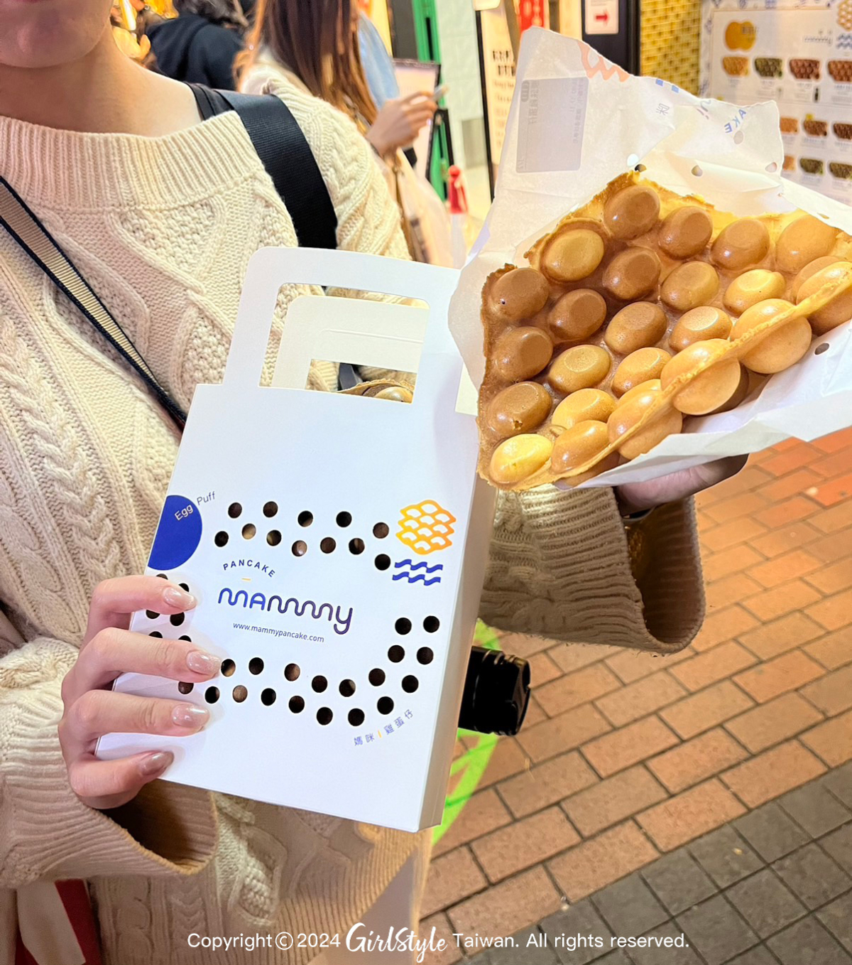 「媽咪雞蛋仔」相當受到台灣人喜愛