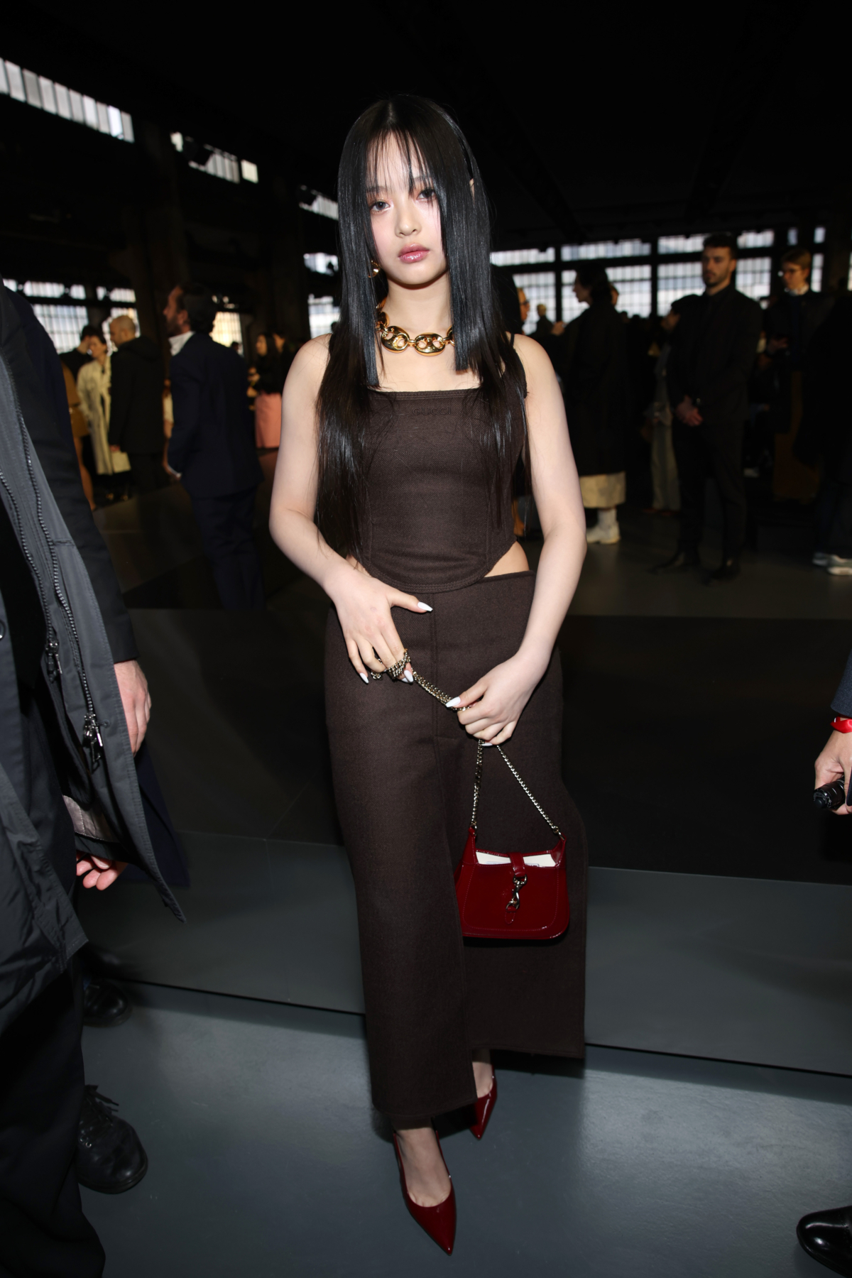 NewJeans Hanni 於米蘭參與GUCCI 2024秋冬女裝時尚大秀