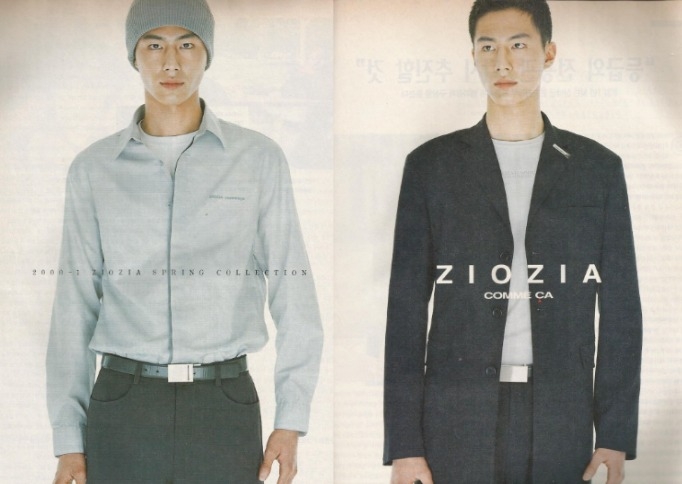 趙寅成以服飾品牌ZIOZIA的模特兒出道