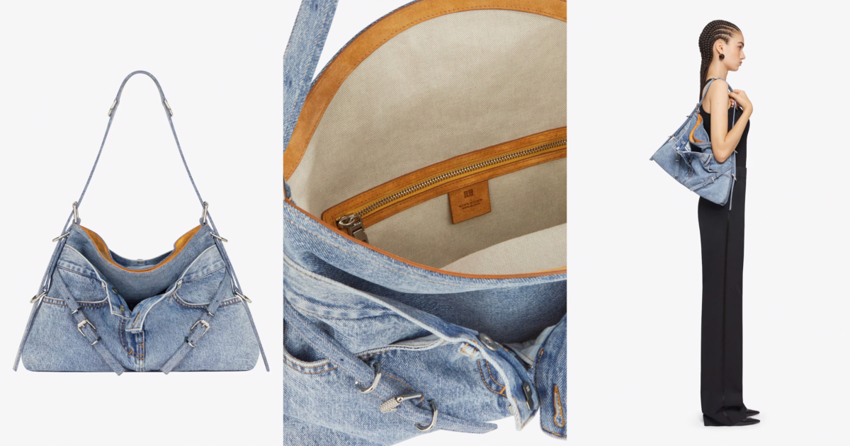 Givenchy Medium Voyou Boyfriend bag in jeans