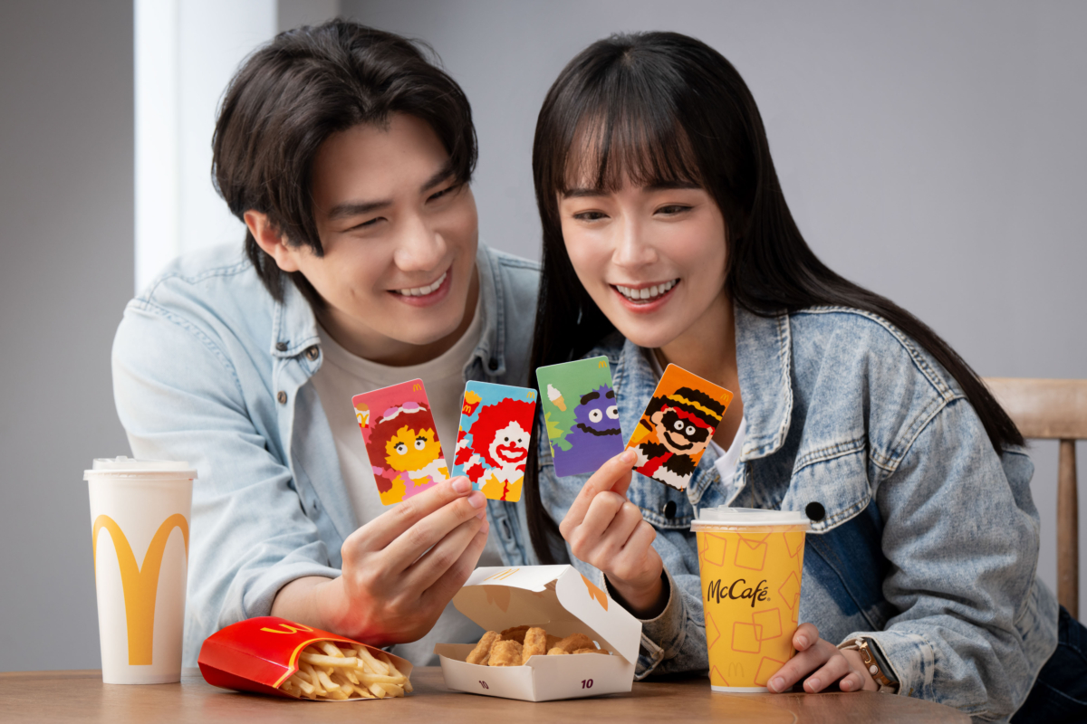 麥當勞「40週年限定版甜心卡」一共4款