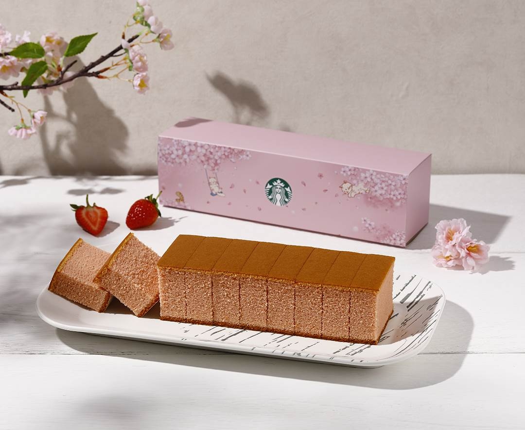星巴克將「蜂蜜蛋糕」換上粉嫩新裝。