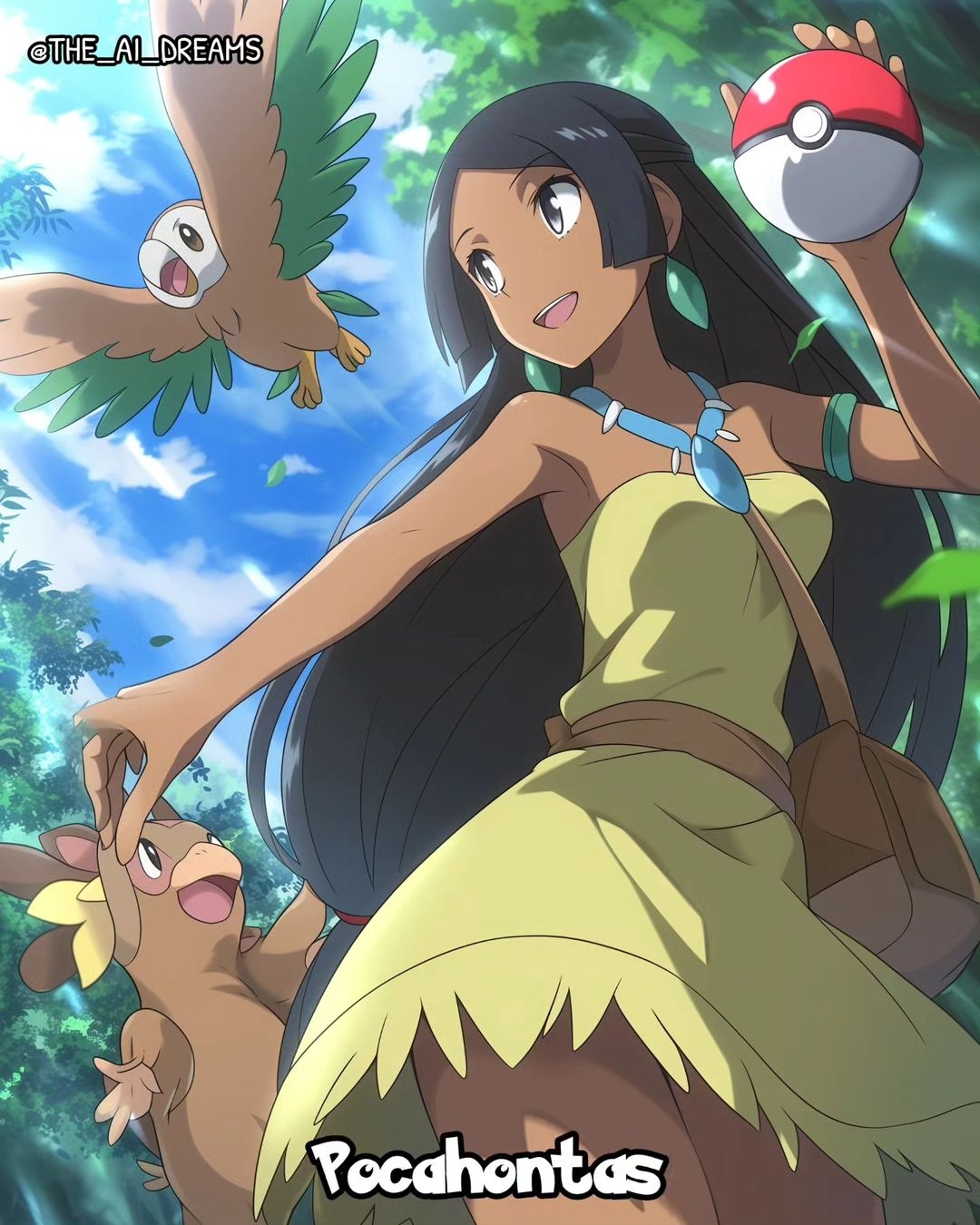 寶嘉康蒂變成《精靈寶可夢》訓練員