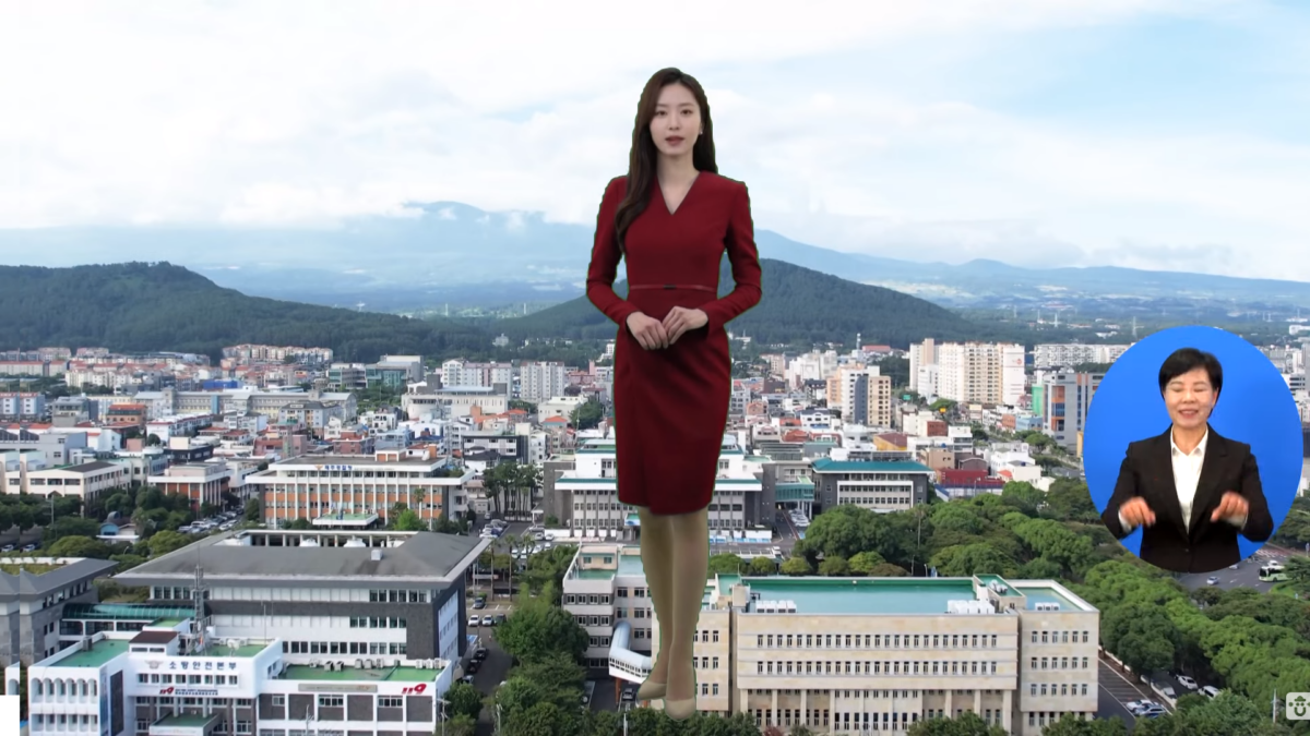 韓國電視台AI女主播全身照