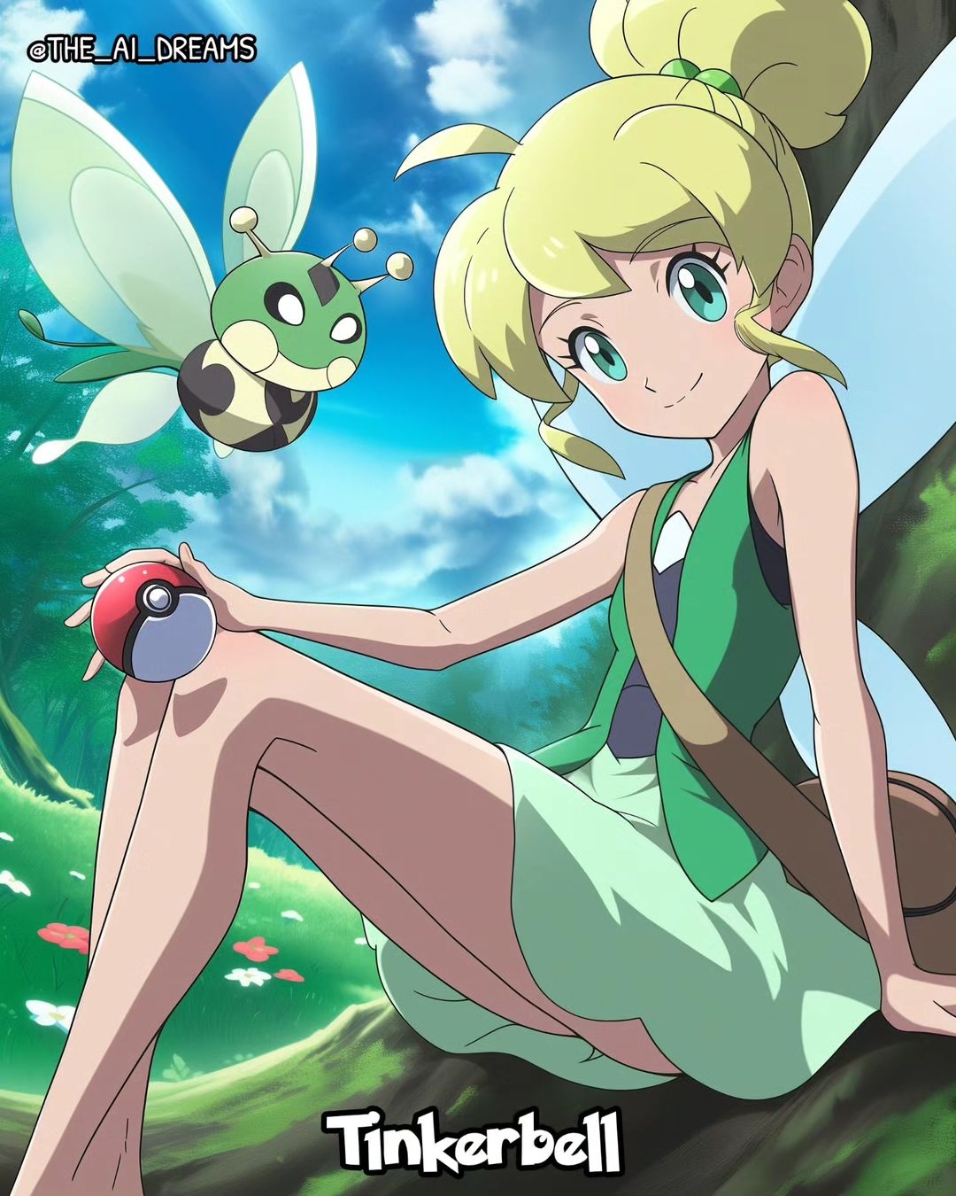 小叮噹變成《精靈寶可夢》訓練員