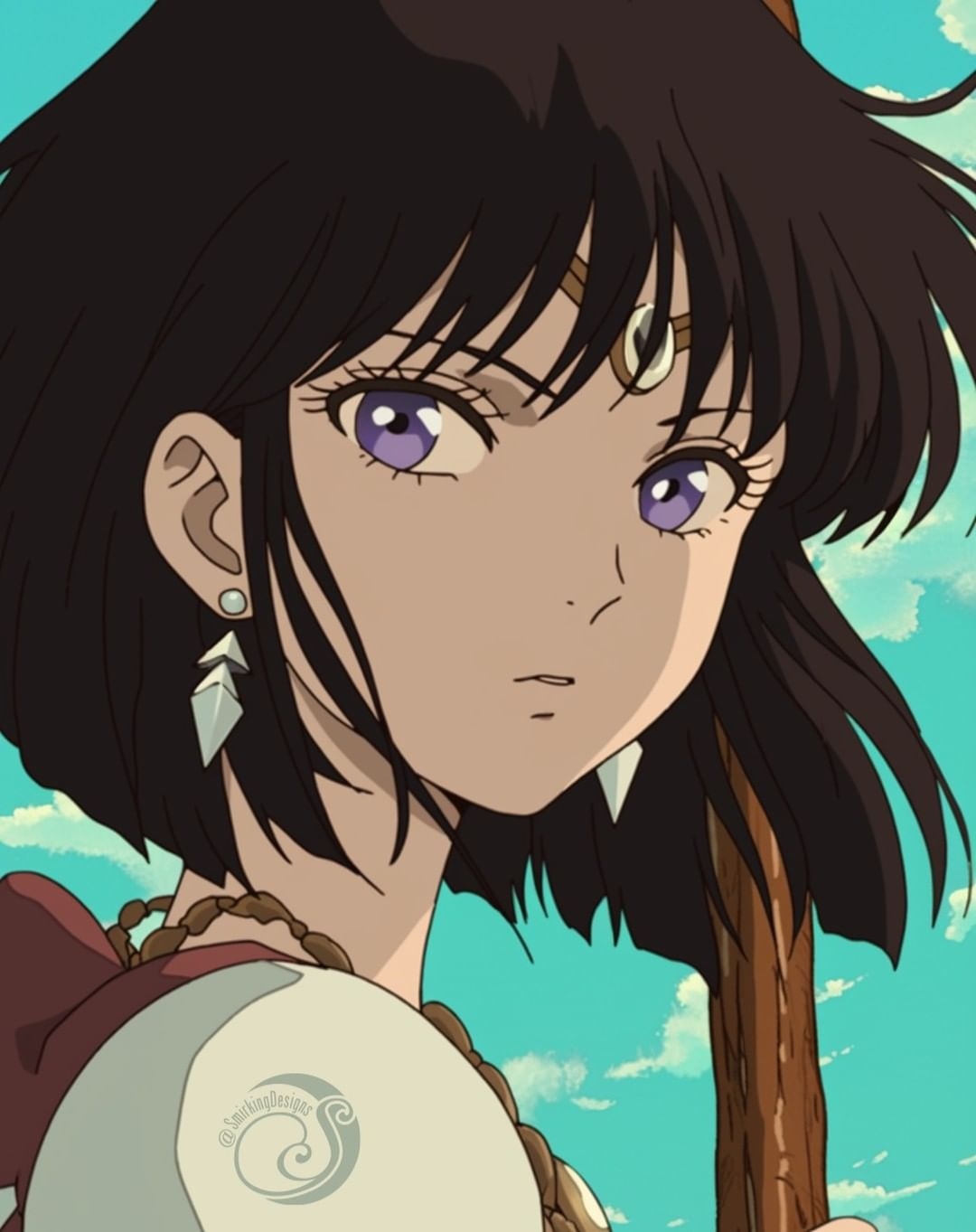 吉卜力畫風的土萌螢