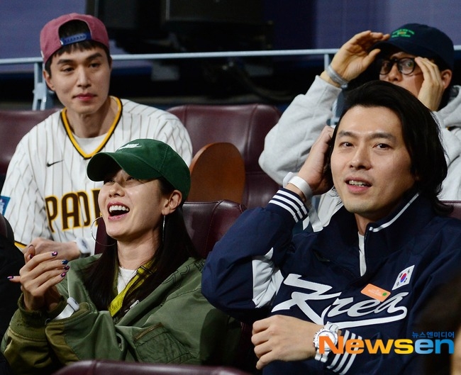 孫藝真、玄彬去看MLB球賽