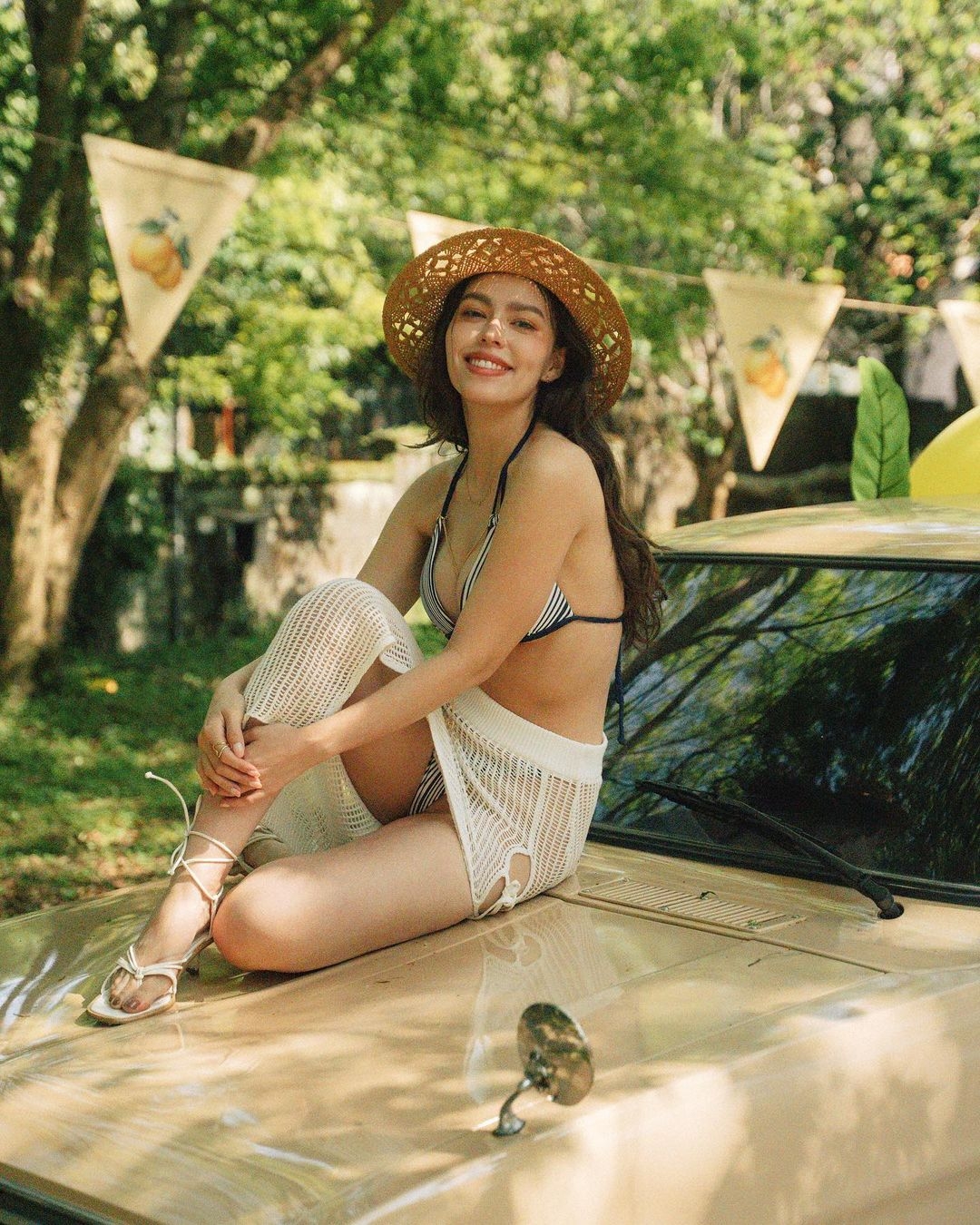 WAVE SHINE尼斯條紋T鏈比基尼