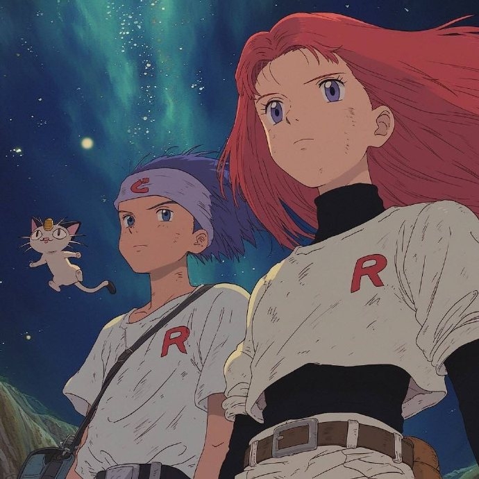 AI宮崎駿版的火箭隊