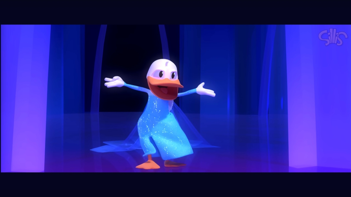 唐老鴨化身《冰雪奇緣》艾莎女王大變身