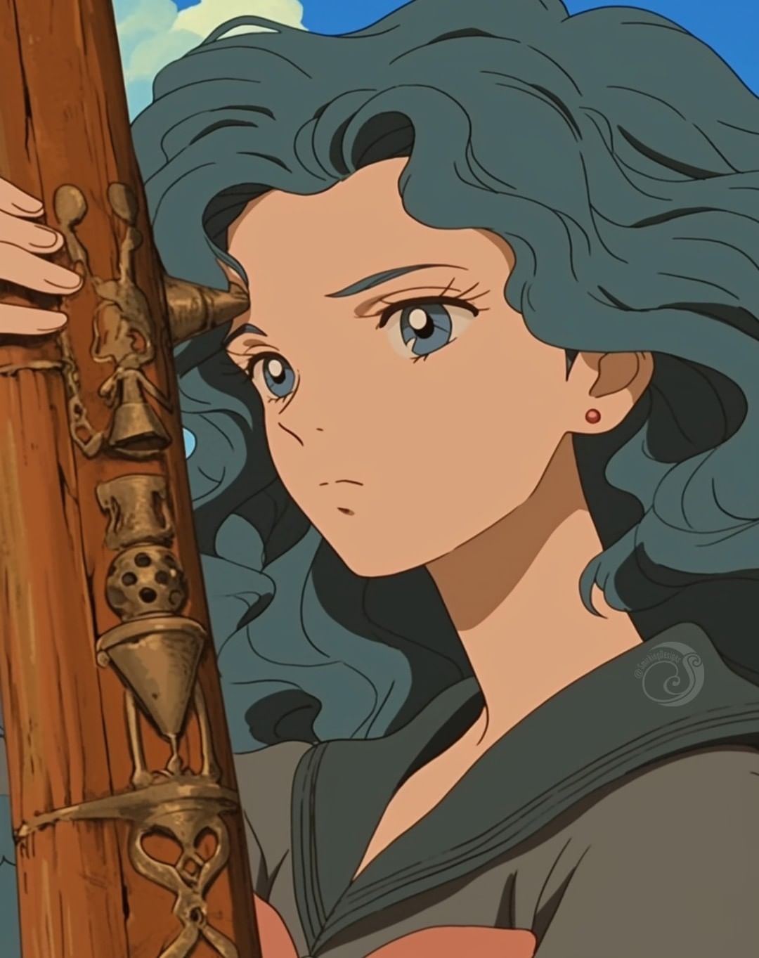 吉卜力畫風的海王小滿