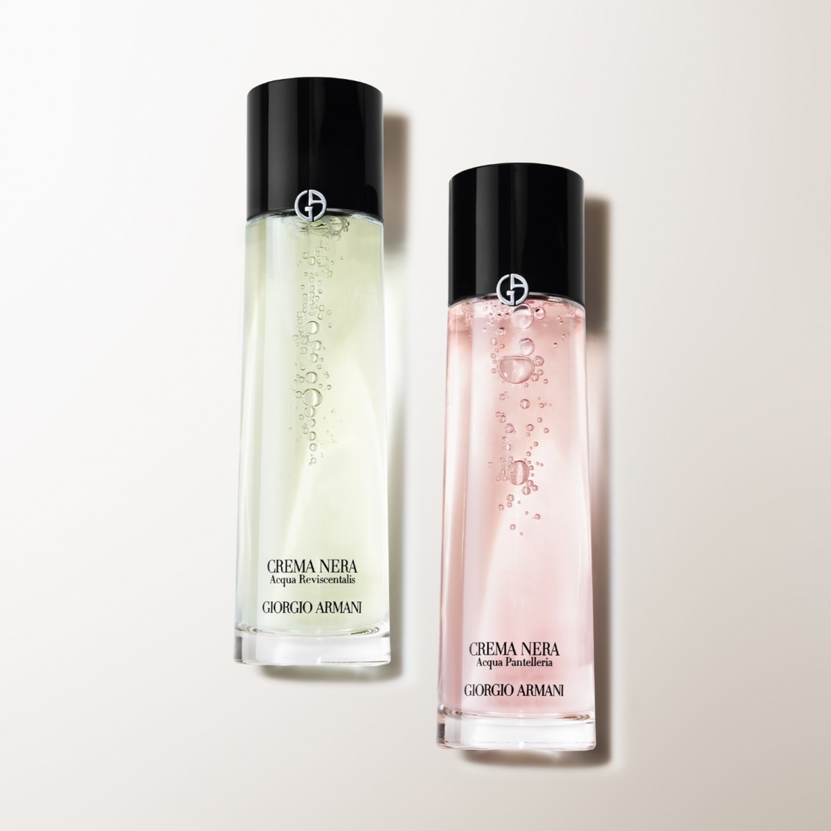 【黑曜岩新生奇蹟嫩膚露】150ml / NT$5,000、【黑曜岩新生奇蹟精萃露】150ml / NT$5,000圖片出處: Armani Beauty