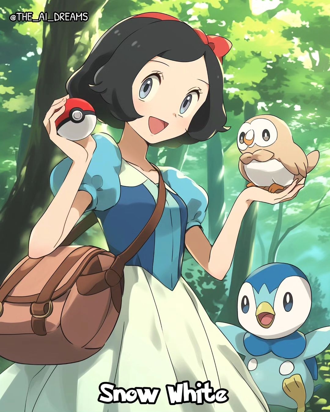 白雪公主變成《精靈寶可夢》訓練員