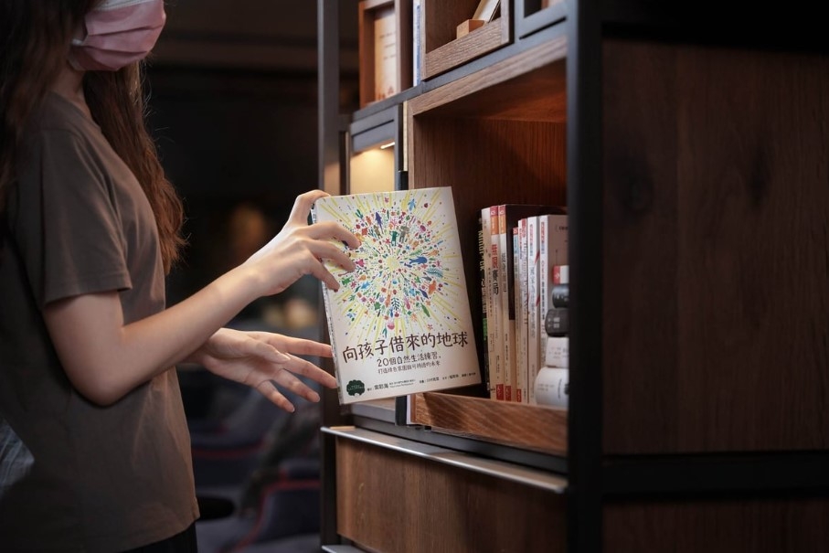 君品酒店LDC兒童永續書展飄散書香氣息。