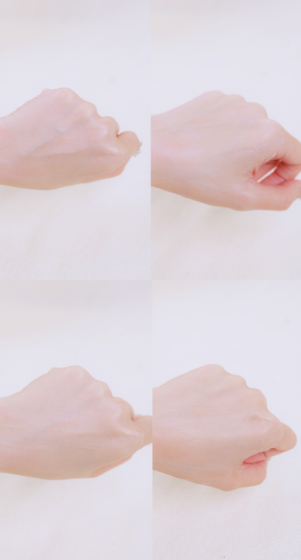 ZA 美白防曬霜質地試色