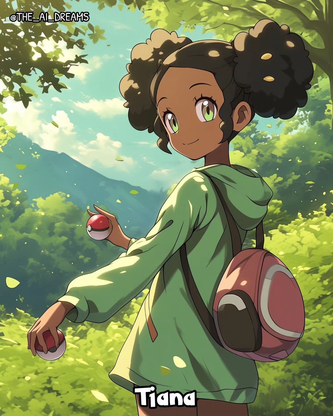 蒂安娜變成《精靈寶可夢》訓練員