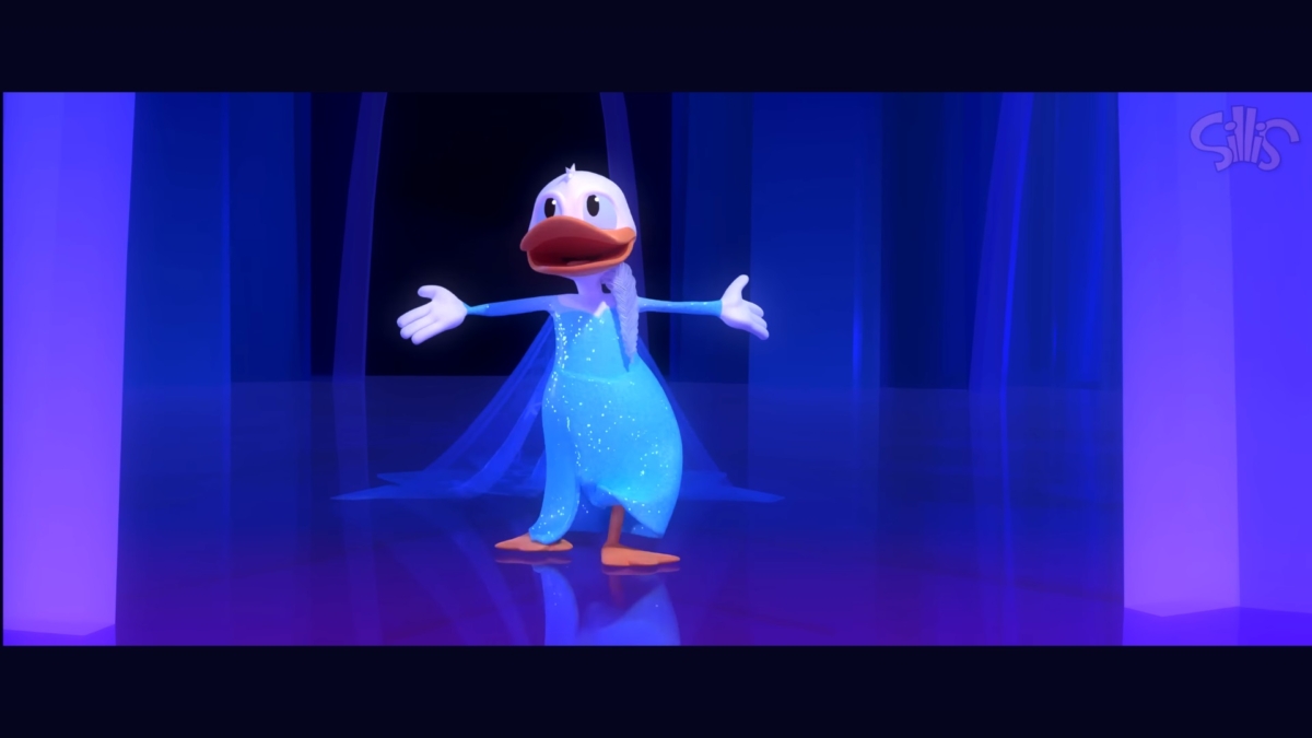 唐老鴨化身《冰雪奇緣》艾莎女王