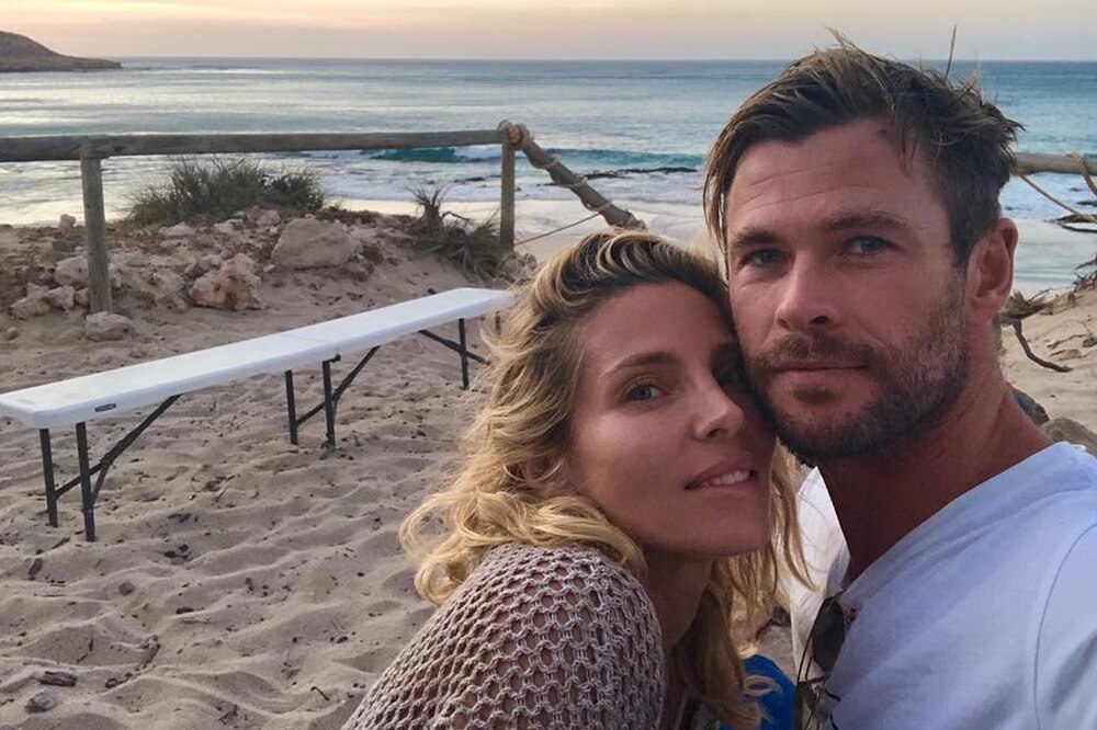 克里斯漢斯沃和妻子艾爾莎·帕塔基在澳洲過著如同神仙眷侶般的愜意生活。