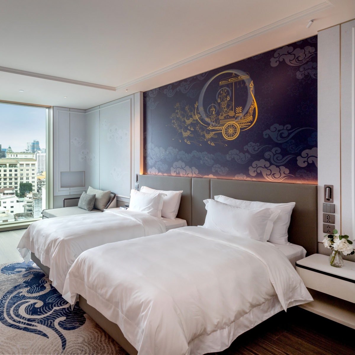 曼谷素里翁格蘭德中心點房型舒適寬敞。