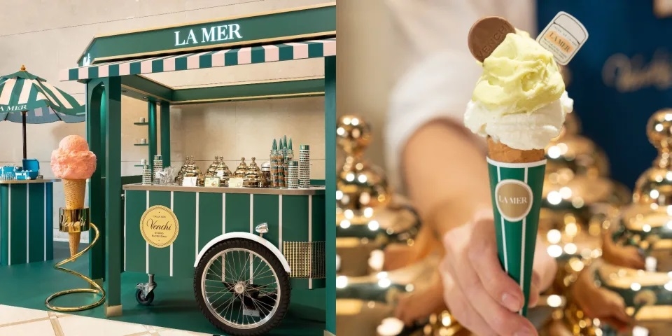 La Mer x Venchi GELATO在4月-5月於全台北中南展開巡迴。