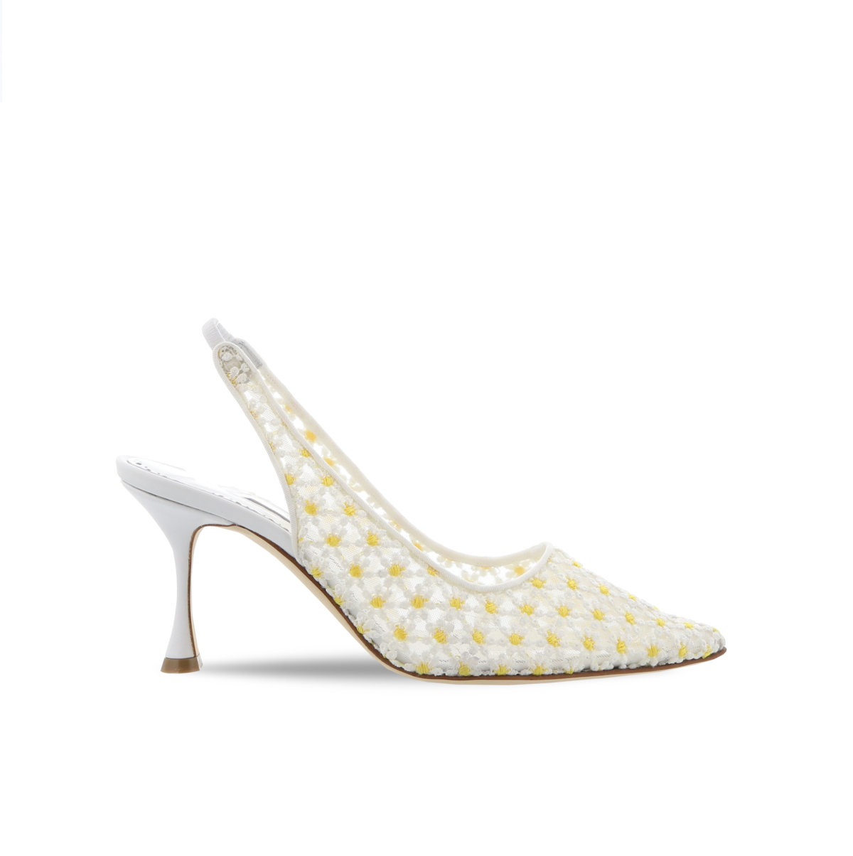 Manolo Blahnik MARGOLINA蕾絲雛菊高跟鞋NT$38,800