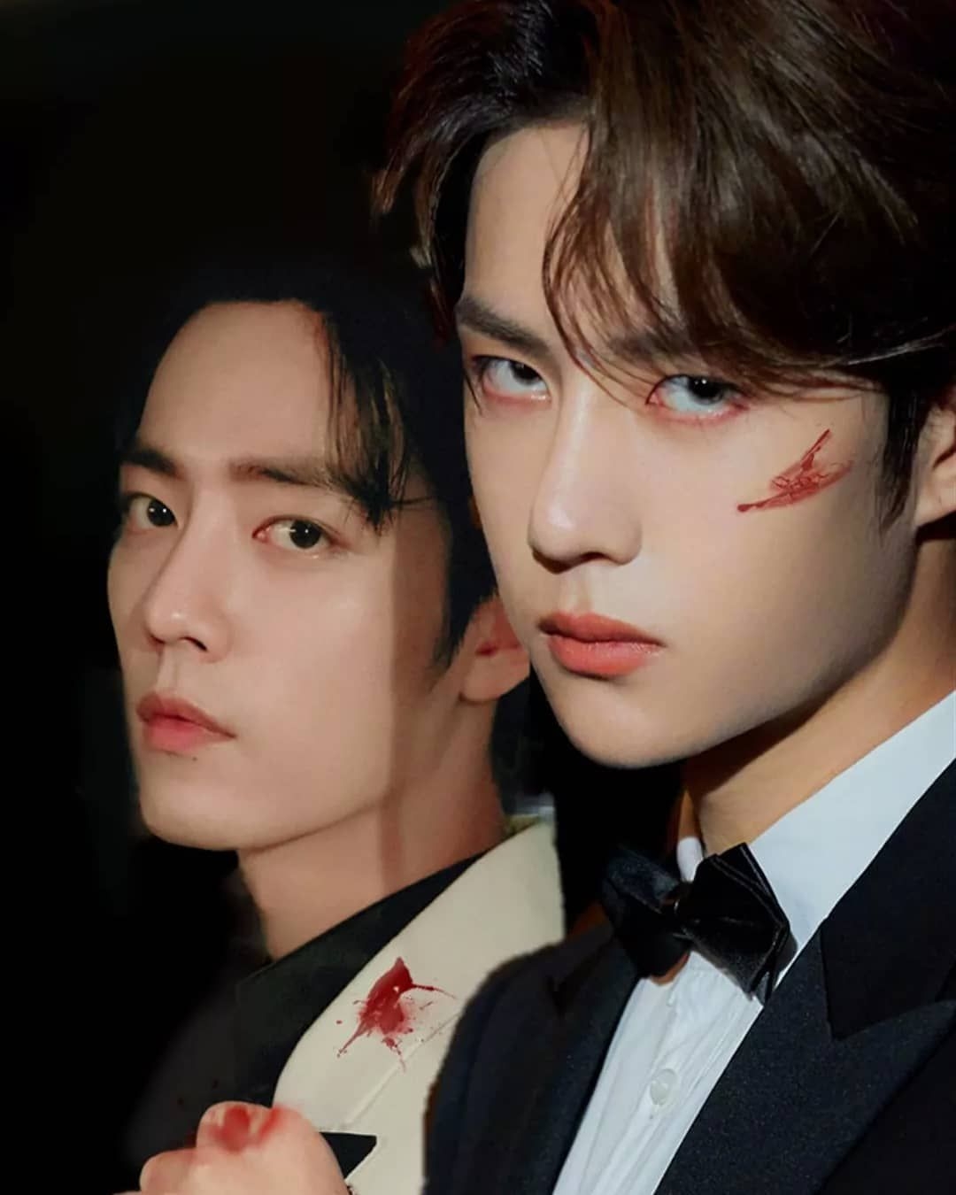 中國頂流男神肖戰、王一博帥氣魅力風靡日韓。