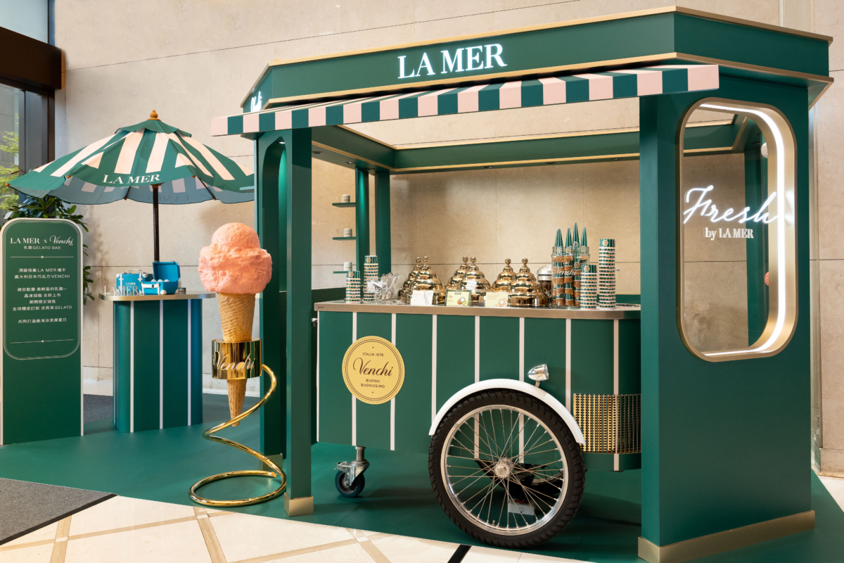 頂級保養La Mer 攜手義大利百年精品巧克力 Venchi 攜手打造「期間限定乳霜Gelato Bar」