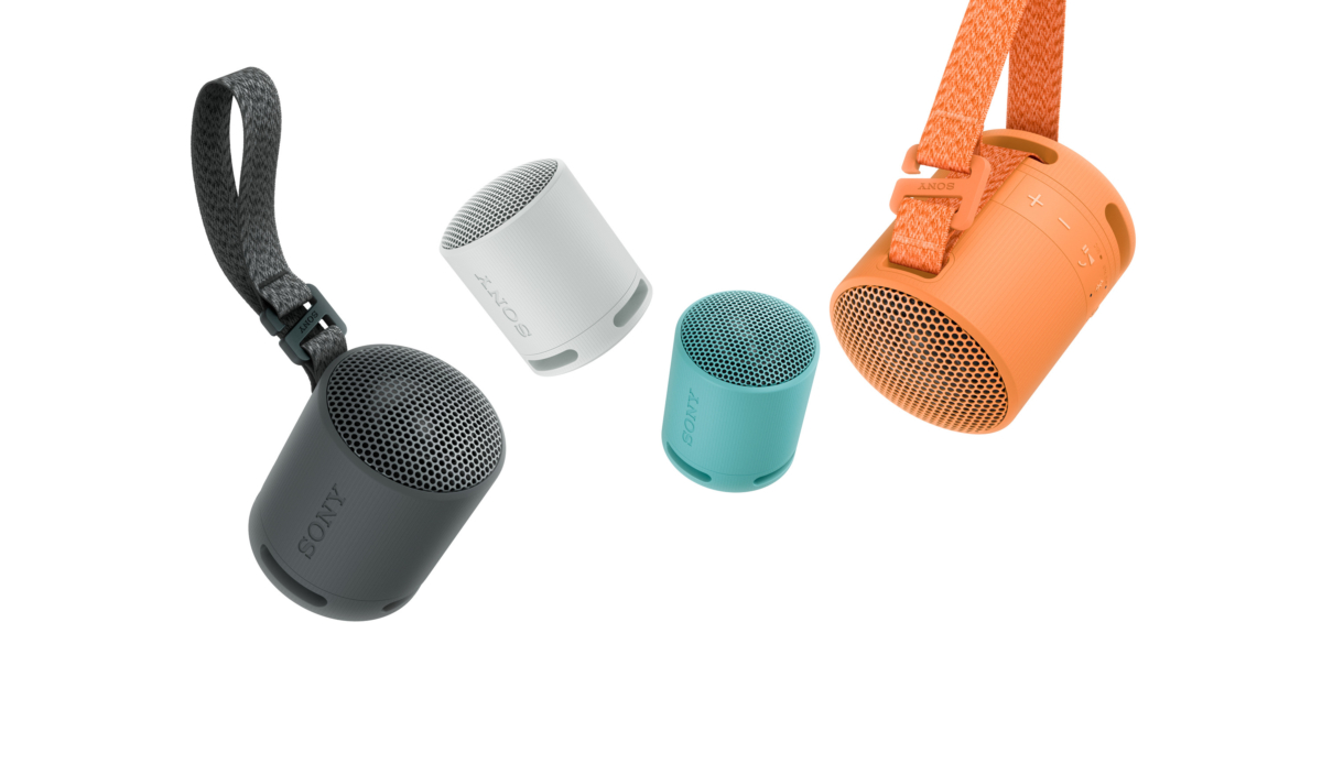 Sony SRS-XB100無線藍牙喇叭提供時尚黑、淺灰、藍、橘四色