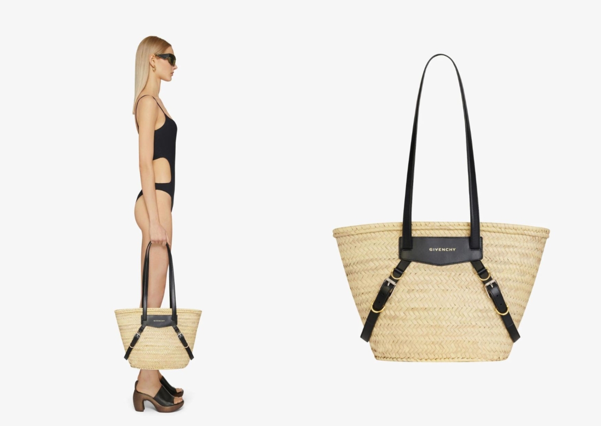 Givenchy Voyou 拉菲草編織野餐籃包款，NT$ 30,500