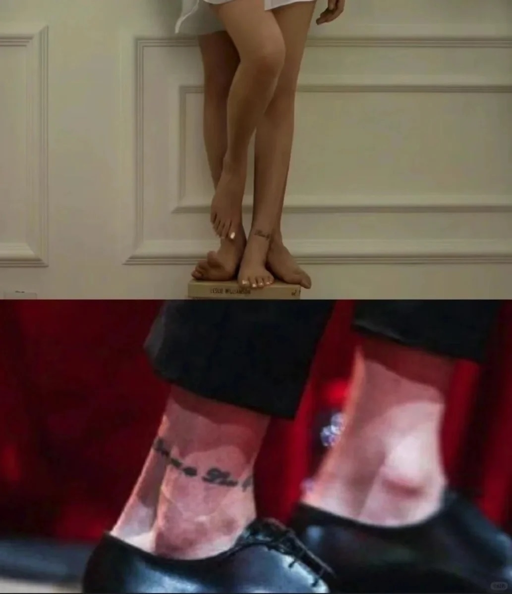 張若昀、唐藝昕彼此身上的刺青互相呼應。