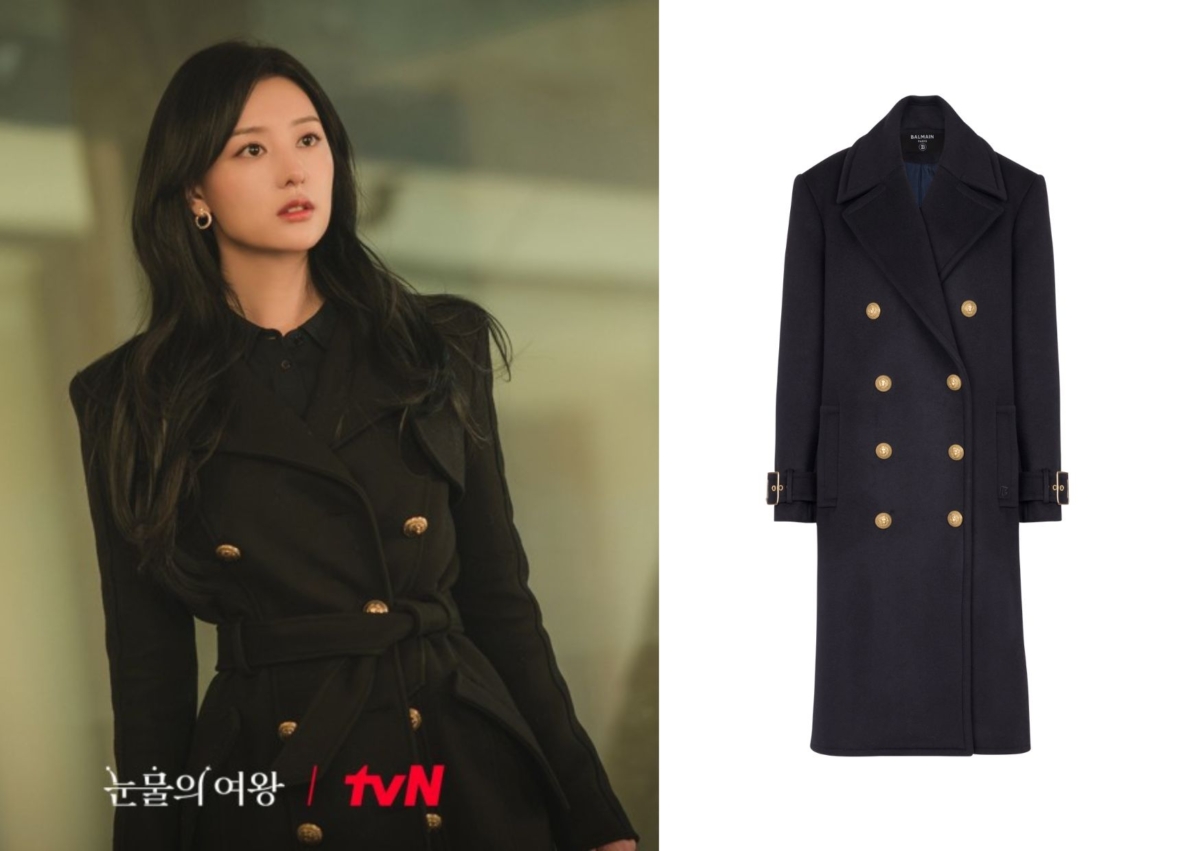 Balmain 8釦雙排扣羊毛大衣,價格店洽