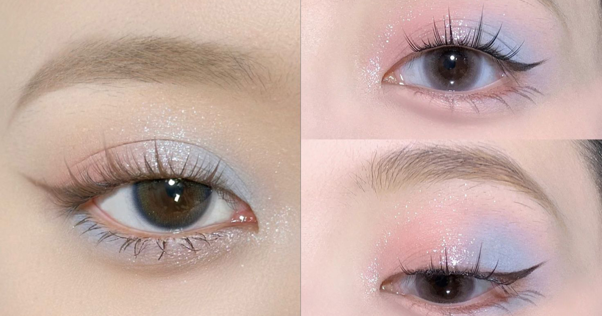 撞色混搭眼影示範