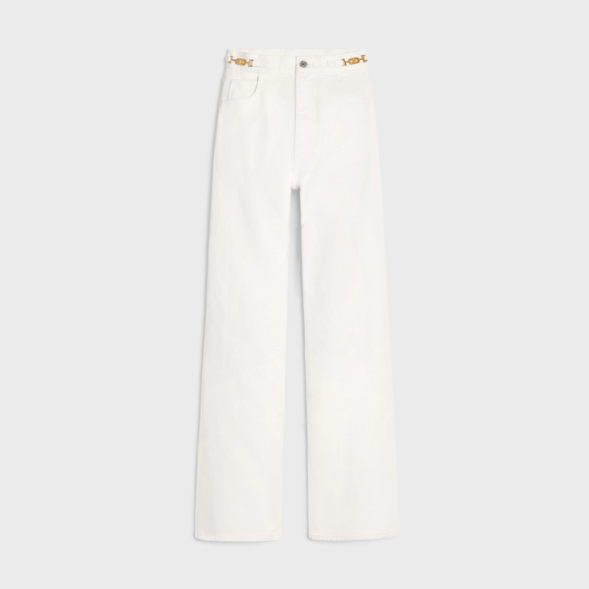 亮白色洗水牛仔布JANE喇叭形牛仔褲 CELINE BY HEDI SLIMANE,NT$40,500