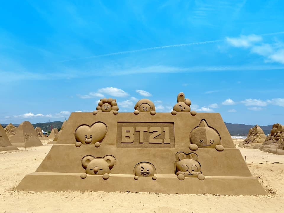 BT21現身2024福隆國際沙雕藝術季
