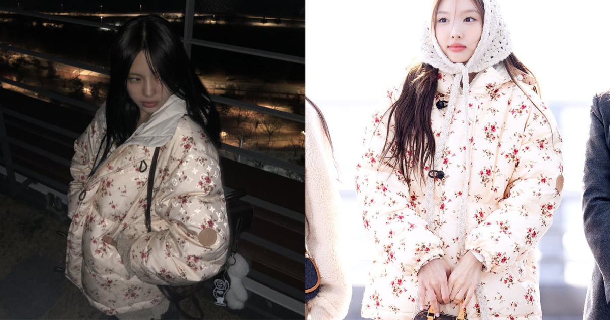 LOUIS VUITTON 花卉印花長羽絨外套