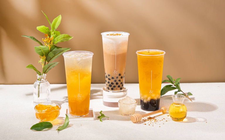 ＆TEA「嚼嚼桂花金萱」系列在去年引發熱度。