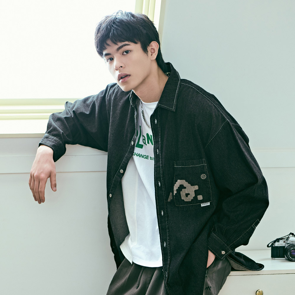 A就是起點丹寧襯衫