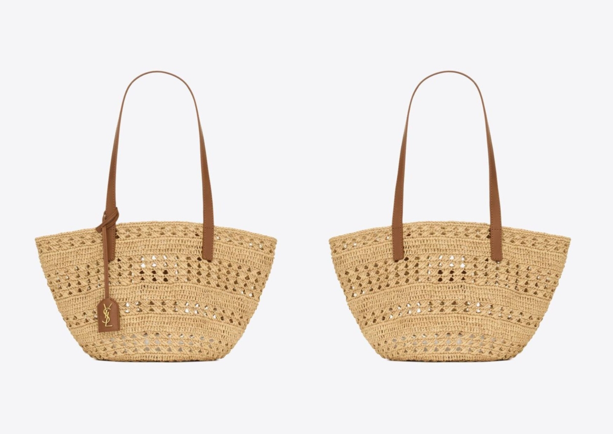 Saint Laurent Panier 拉菲草小型手袋，NT$ 51,750