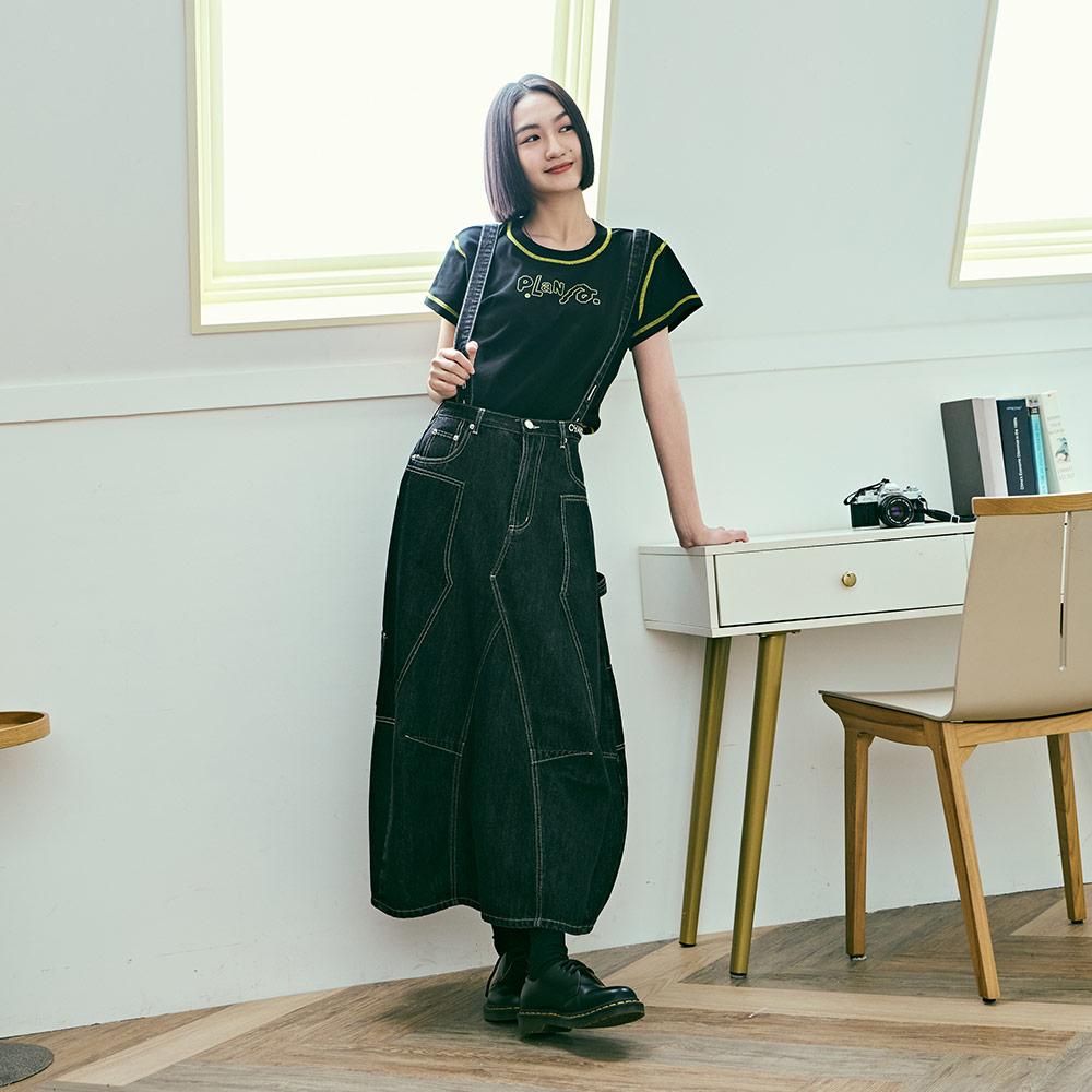 A就是起點丹寧長裙1