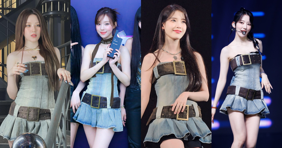 Jaded London Chelsea Denim Kilt Mini Dress