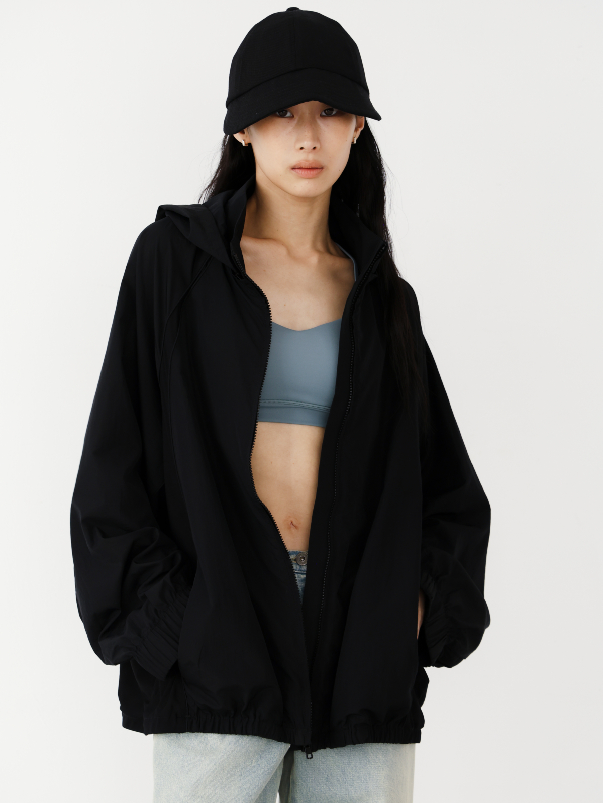 STUDIO DOE Gender Free 輕挺防曬連帽外套(女) (S/M) (梨黃 / 黑)，NT$2,880