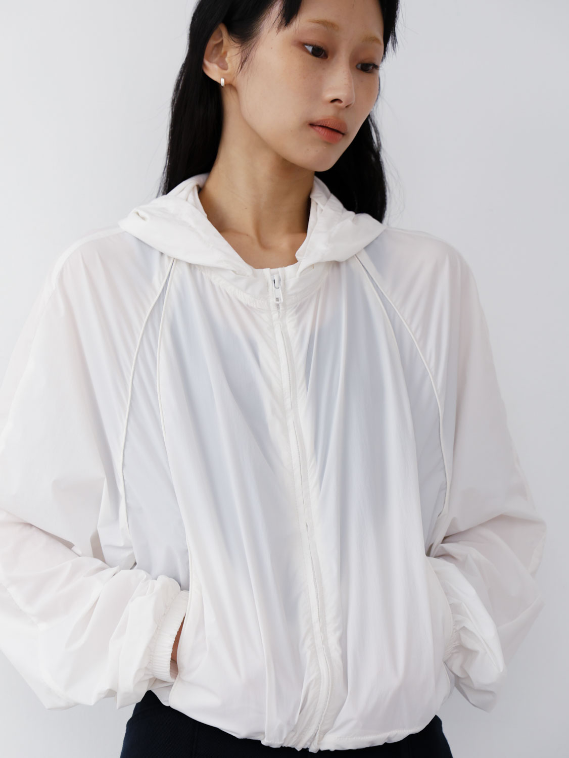 STUDIO DOE 輕透短版防曬外套​(S/M)(奶白 / ，NT$2,680