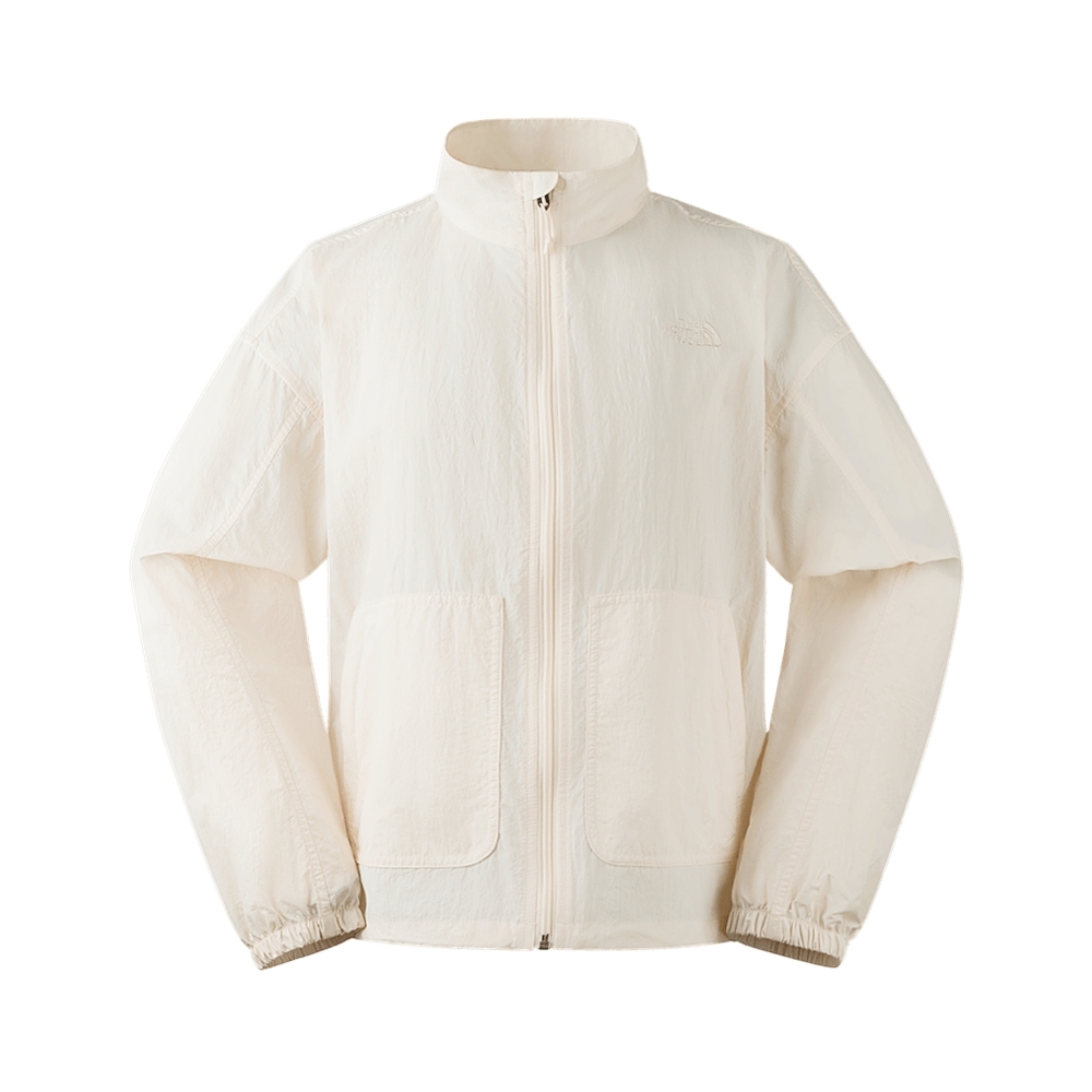 The North Face​ 女款UPF米白色防風防曬立領外套，NT$4,880