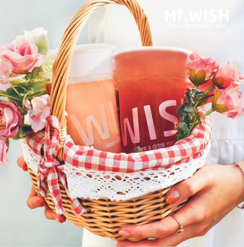 Mr.Wish 香甜玫瑰系列飲品,讓美好心情隨花朵燦爛綻放。