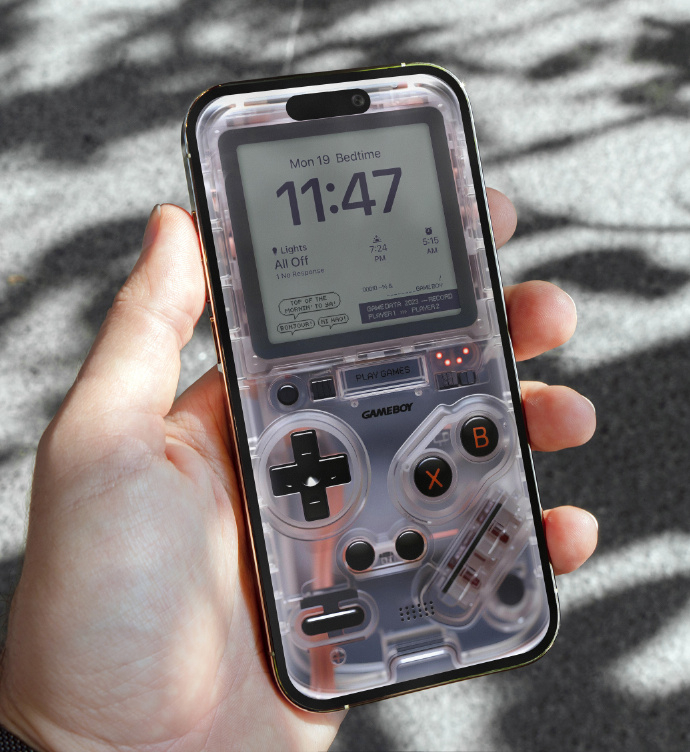 iPhone手機套用Game Boy桌布，超有復古Y2K風格