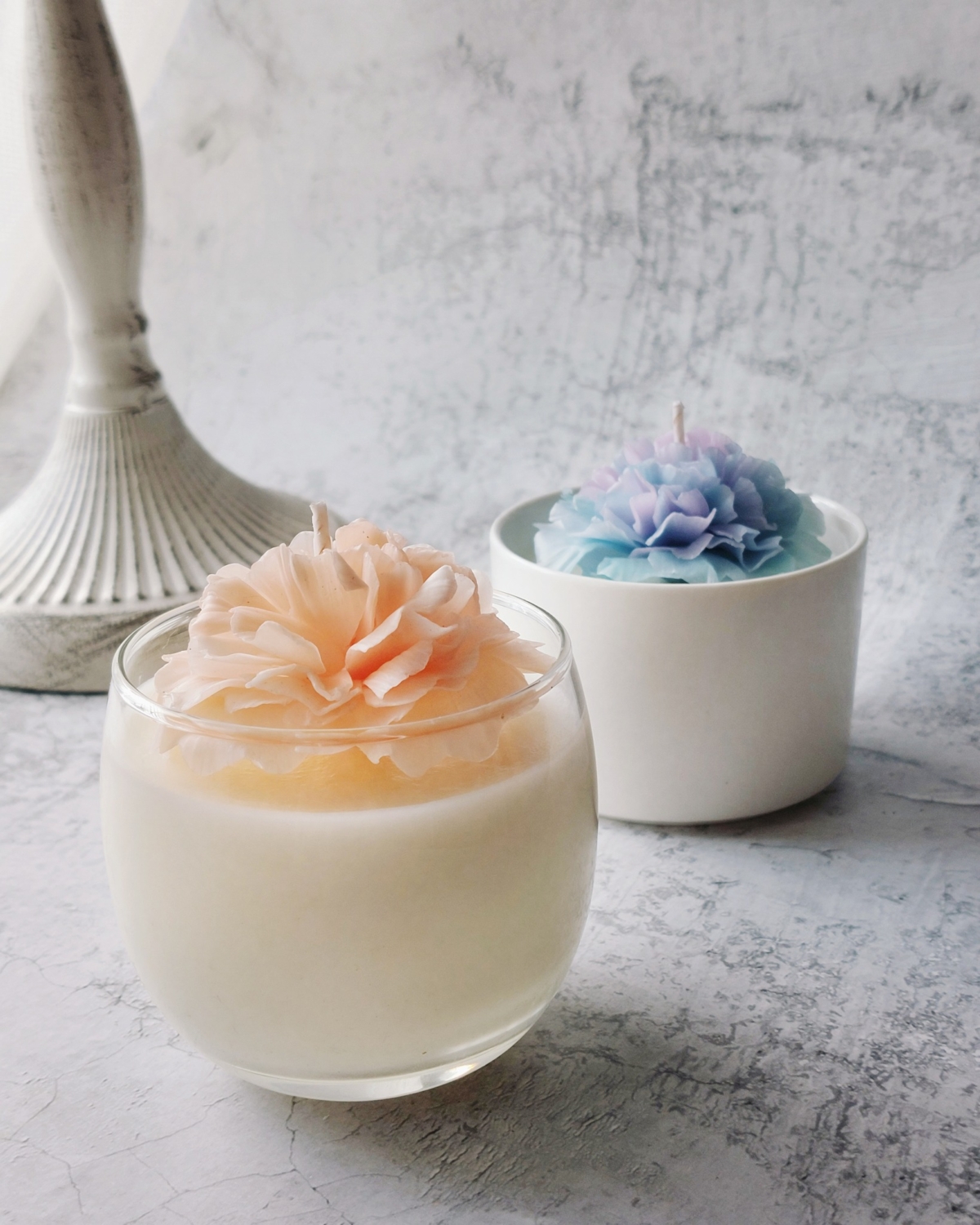 薇拉手工皂‧香氛蠟燭｜康乃馨蜜蠟花